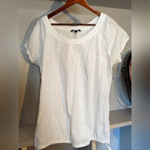 Lands' End linen top, size L